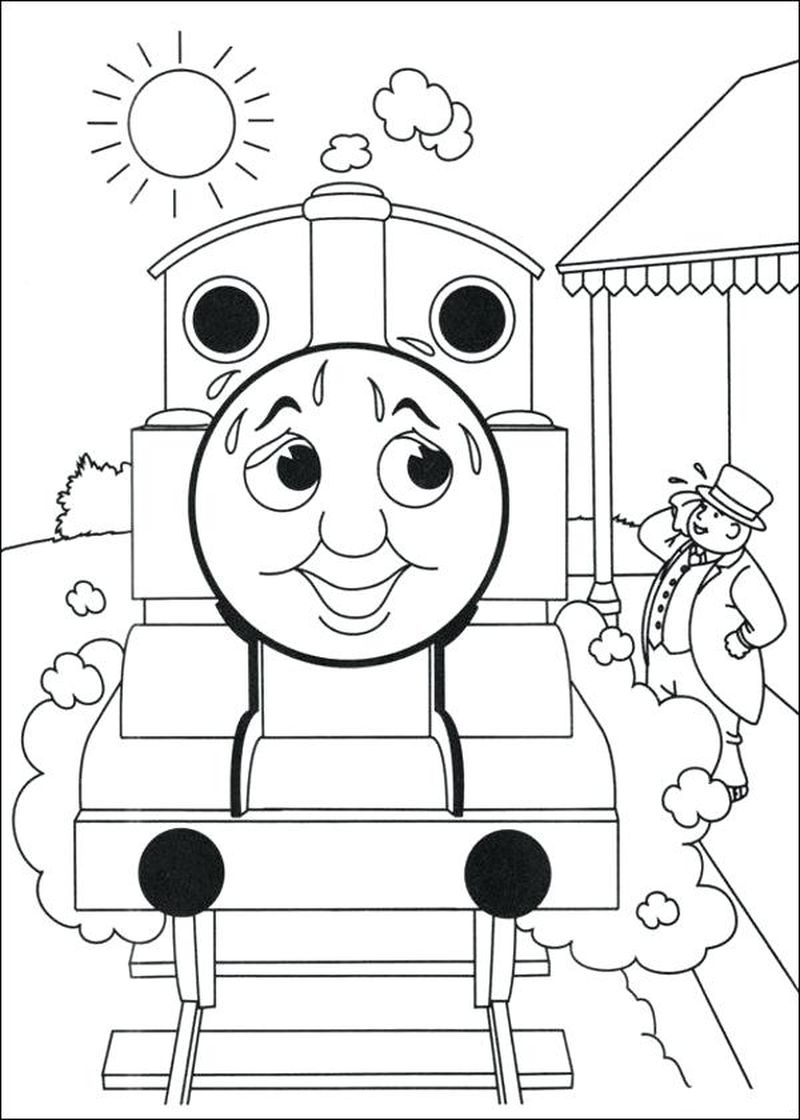 free coloring pages of thomas the train