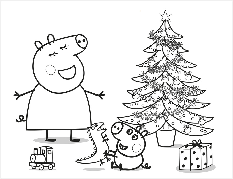 free coloring pages peppa pig