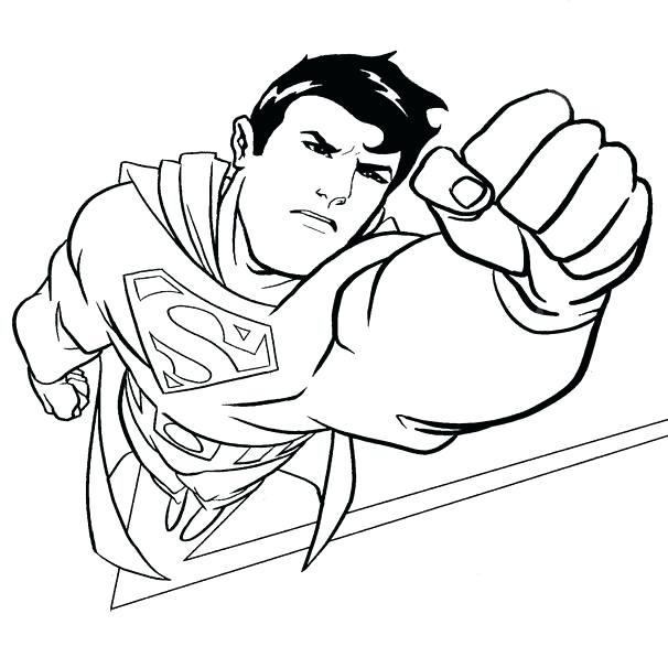 free coloring pages of superman