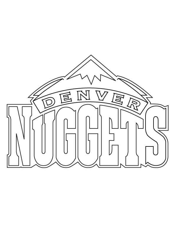 free denver nuggets coloring pages