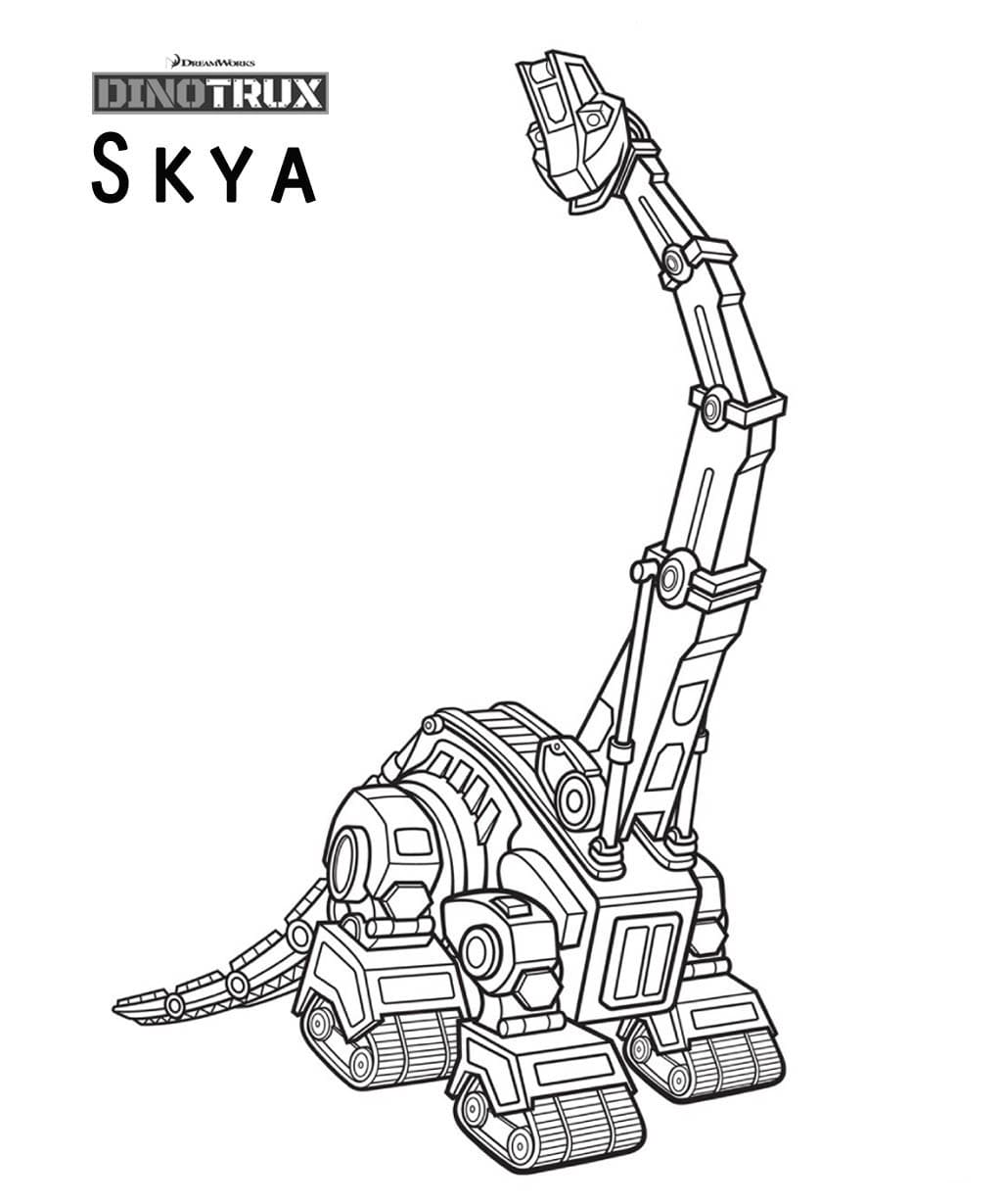 coloring pages dinotrux