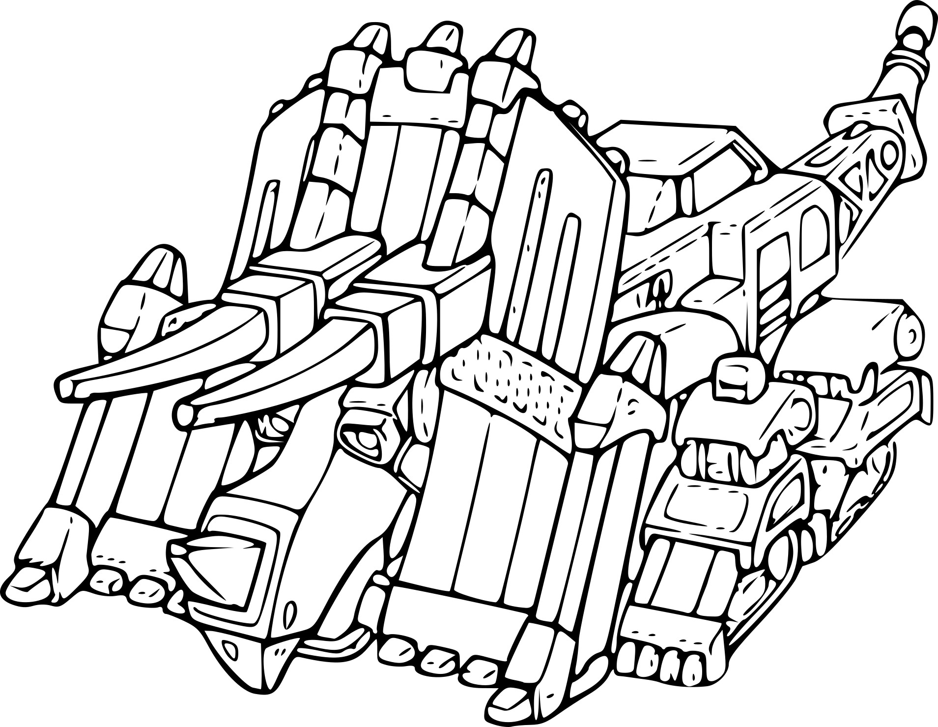 dinotrux tools coloring pages