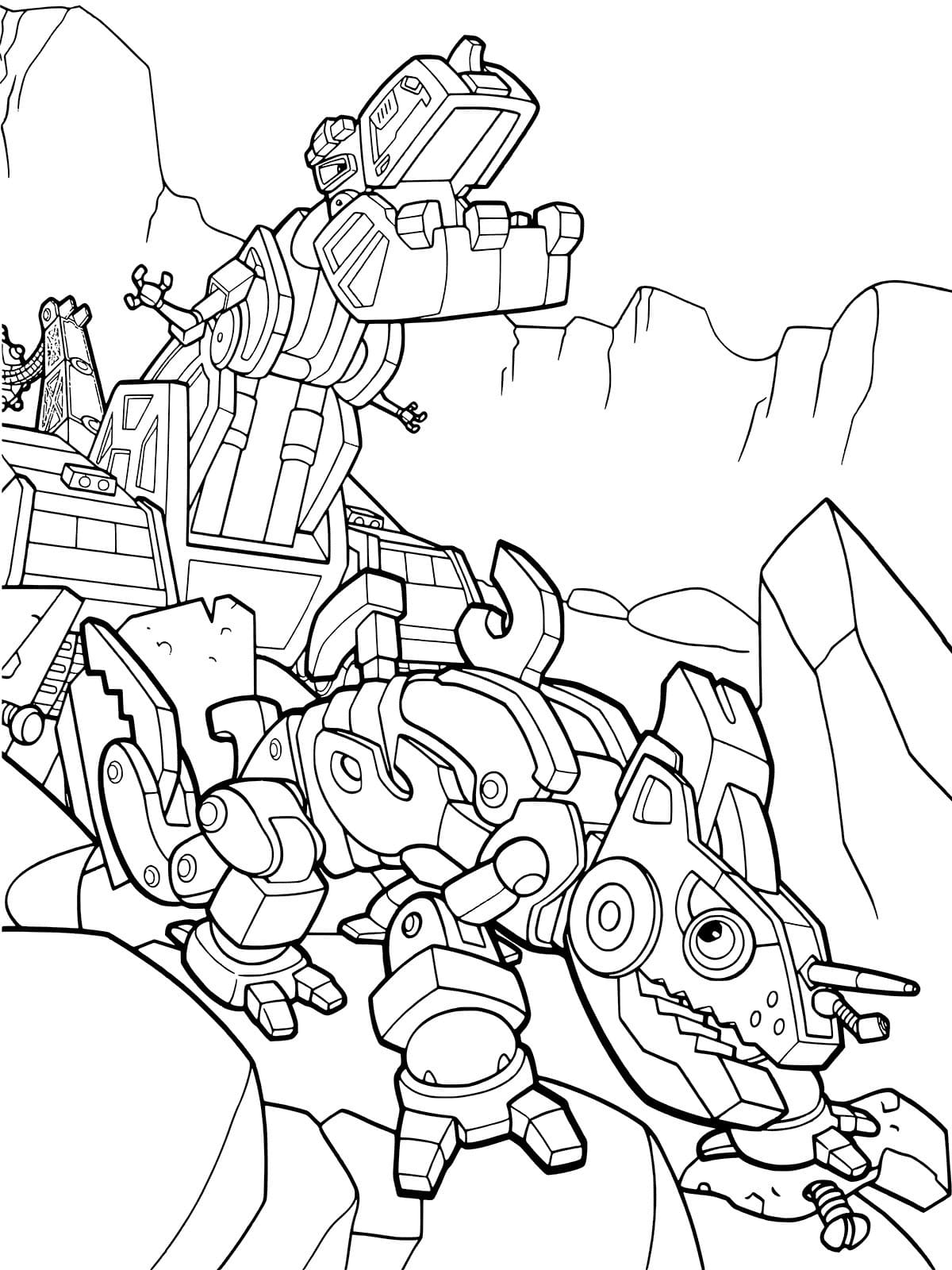 free dinotrux coloring pages