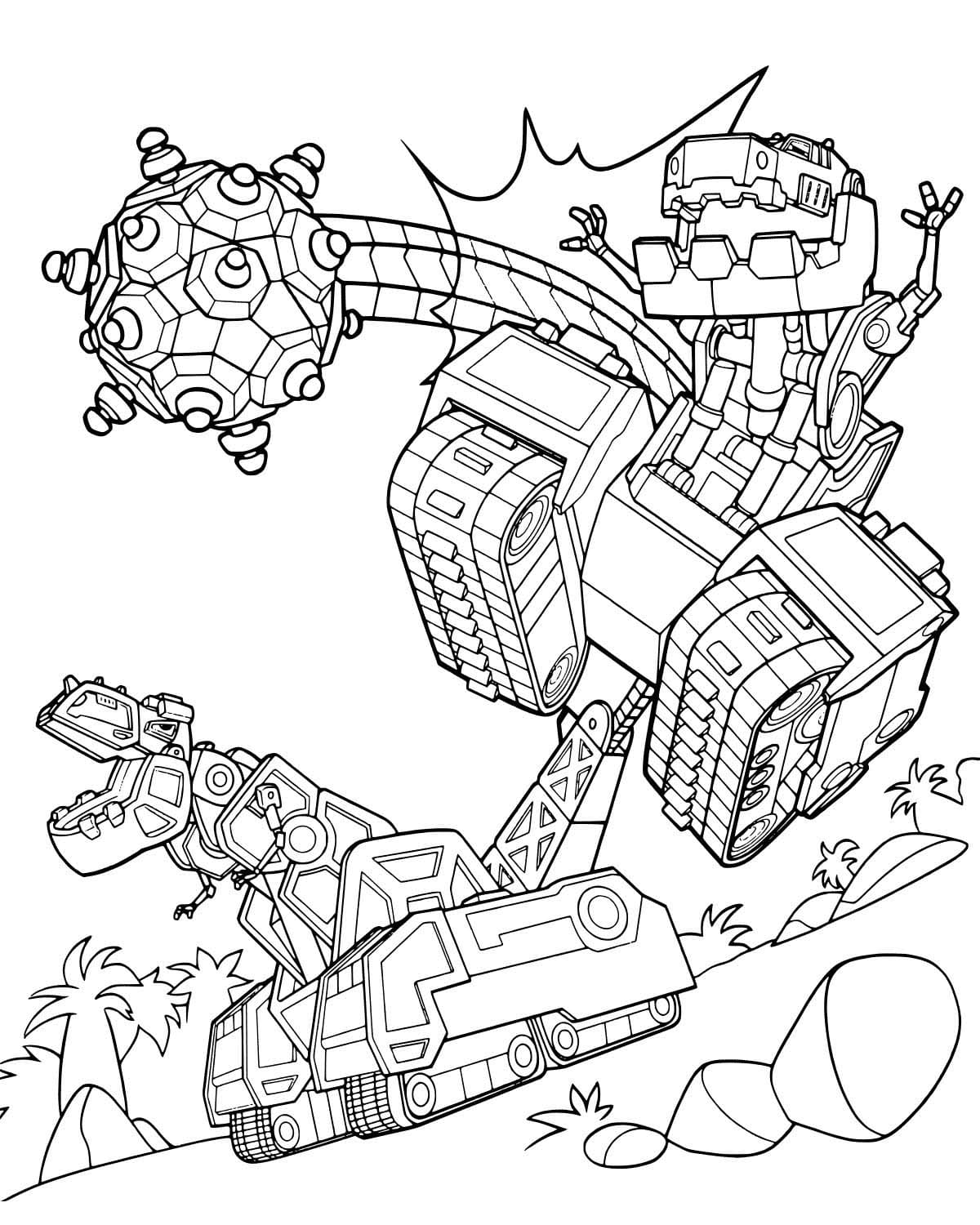 ti dinotrux coloring pages