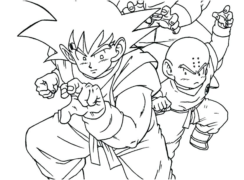 free dragon ball z coloring pages