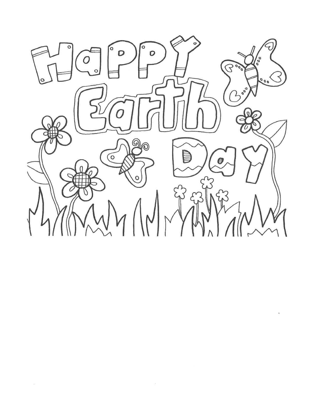 earth day coloring pages kindergarten