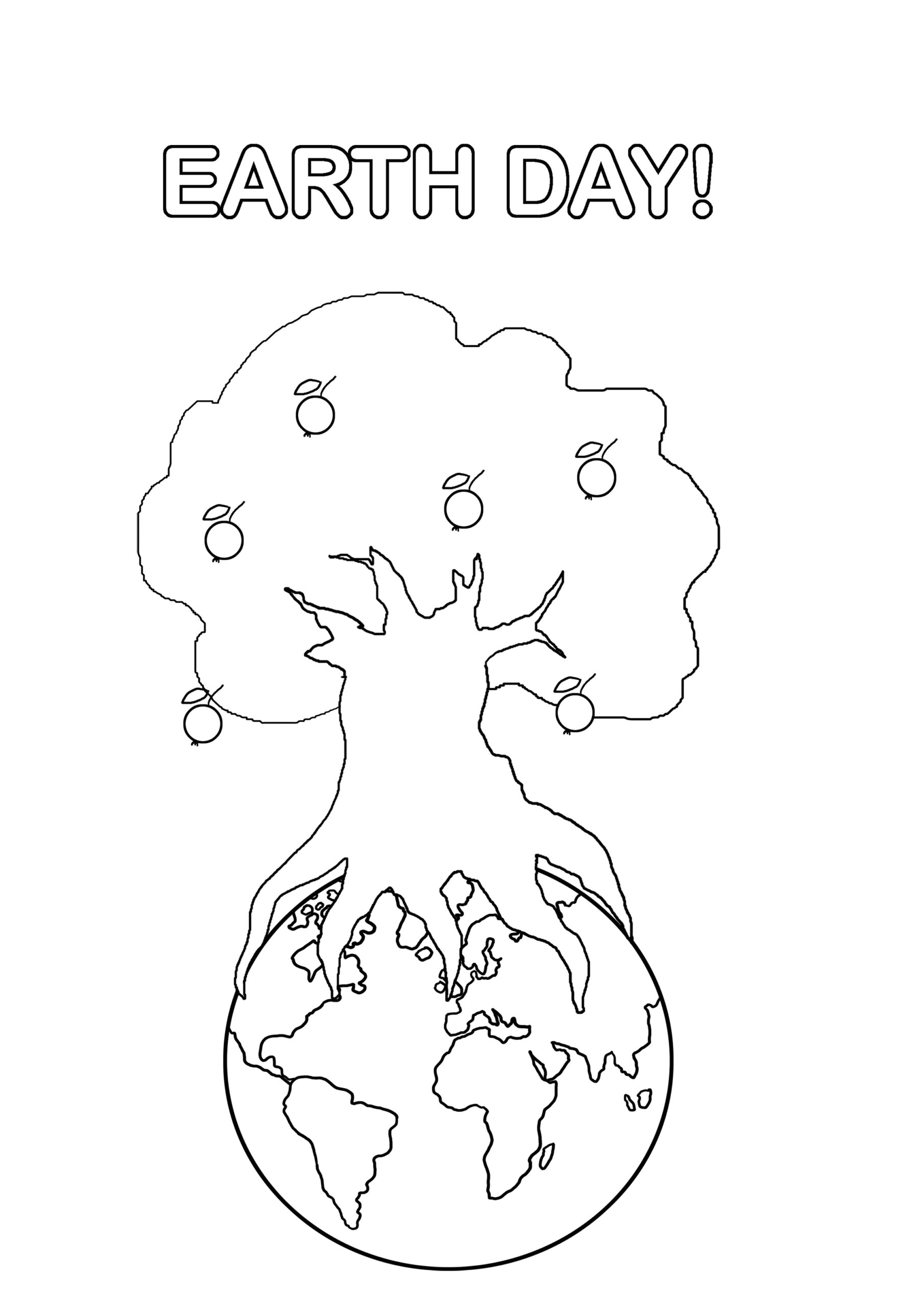 printable coloring pages earth day themed