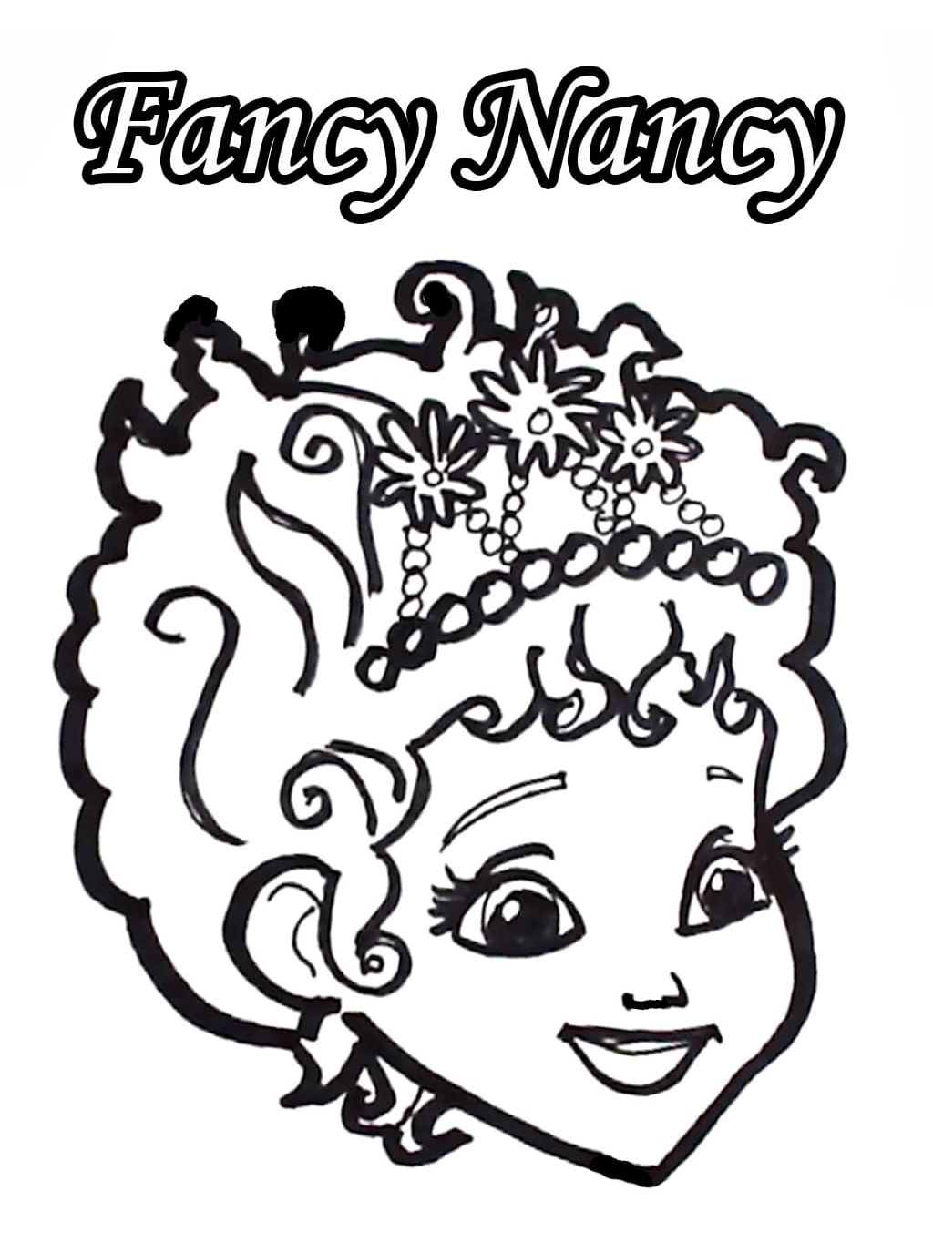 free fancy nancy coloring pages