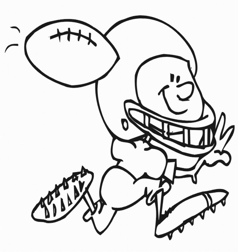 free football coloring sheets