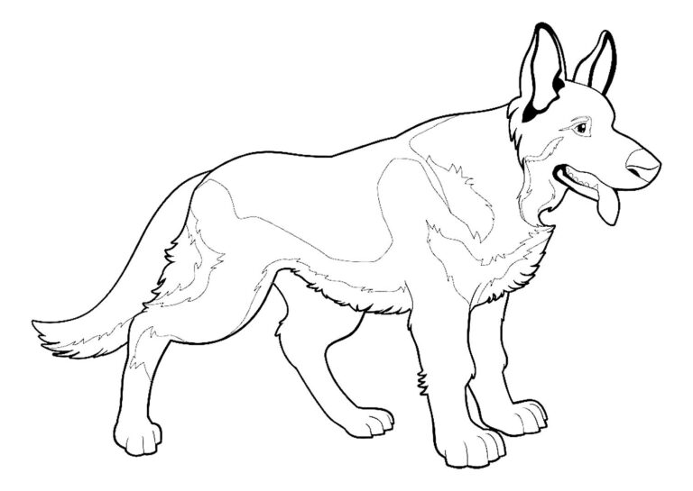 Free German Shepherd Coloring Pages Pdf - Coloringfolder.com