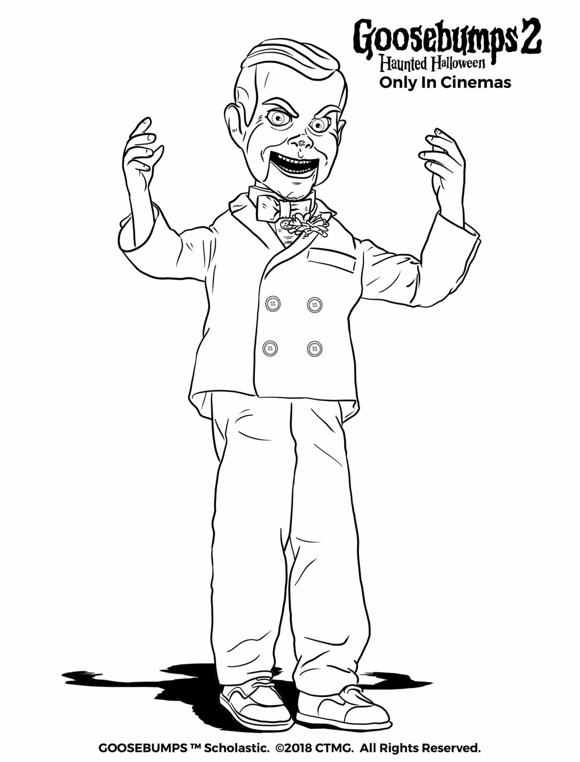 Printable Goosebumps Coloring Pages Home Sketch Coloring Page