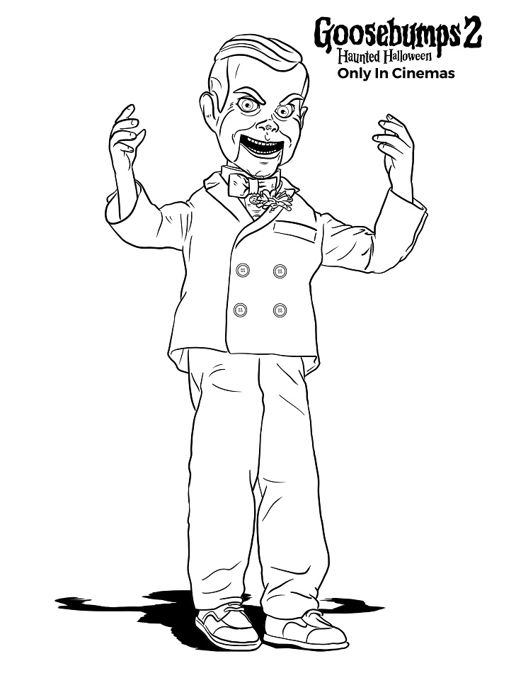 goosebumps coloring pages slappy