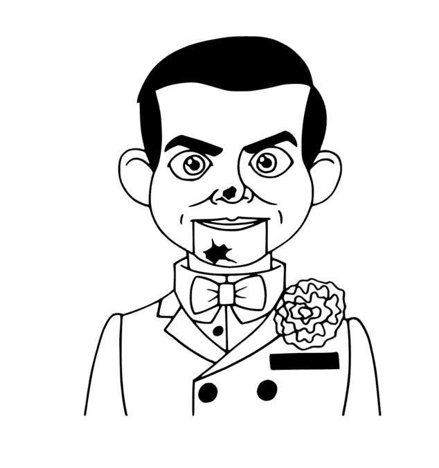 slappy from goosebumps coloring pages