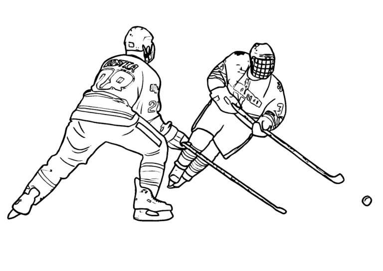 Free Hockey Coloring Pages Pdf - Coloringfolder.com