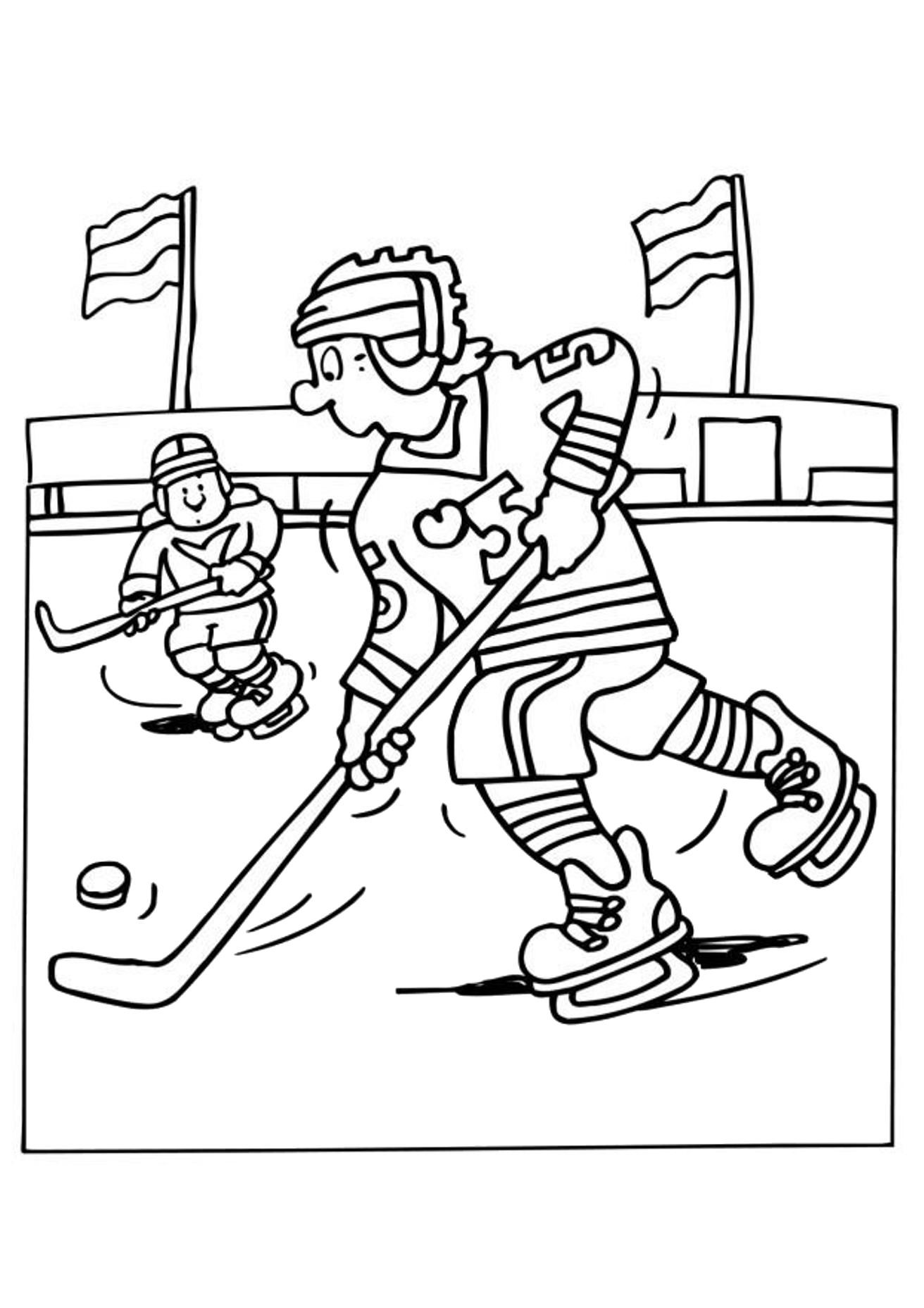 olympic hockey coloring pages