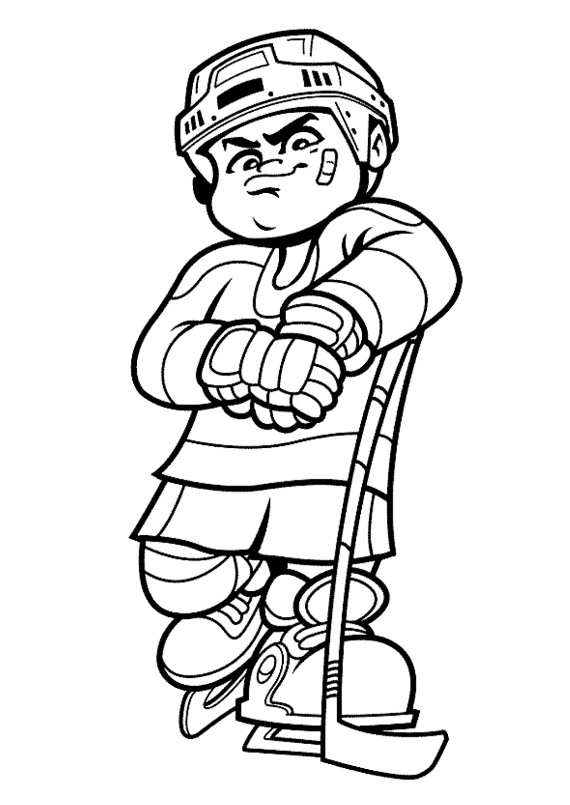 printable hockey coloring pages