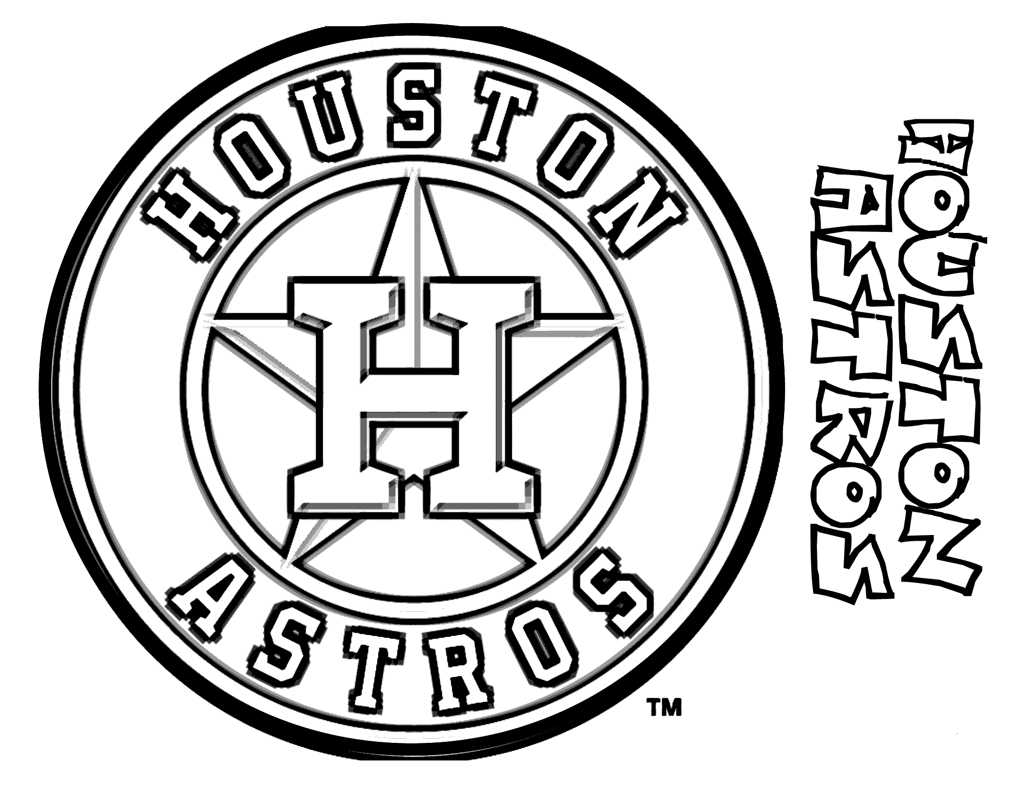 free houston astros coloring pages