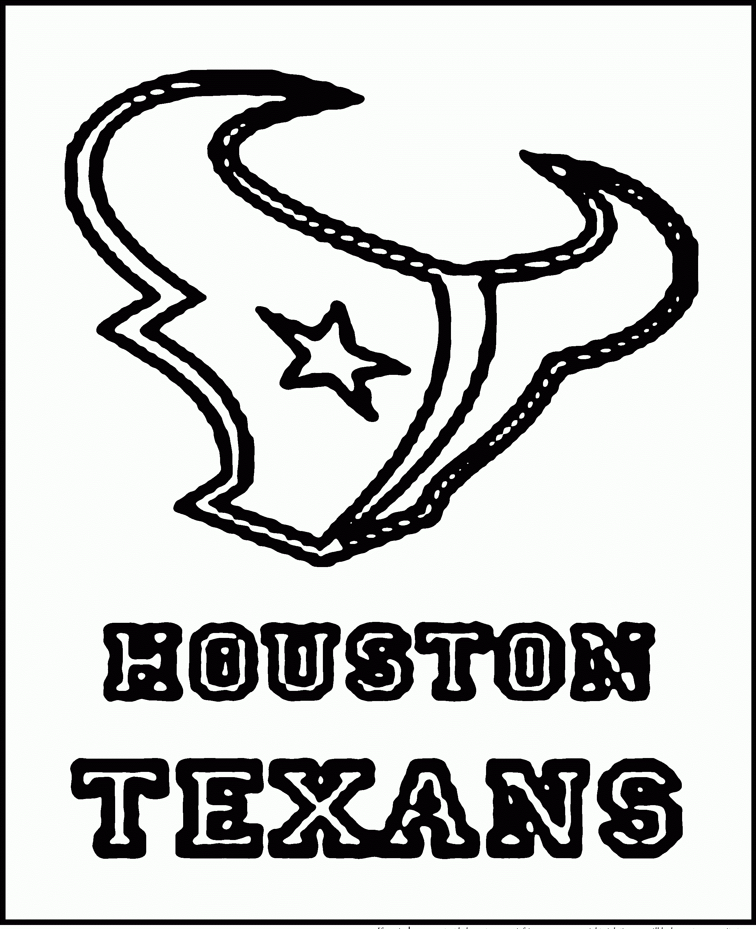 free houston texans coloring pages