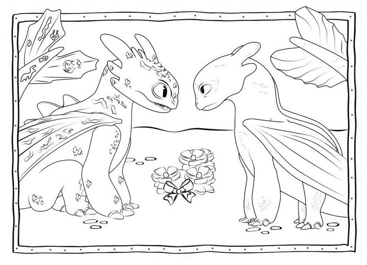 how to train your dragon the hidden world coloring pages