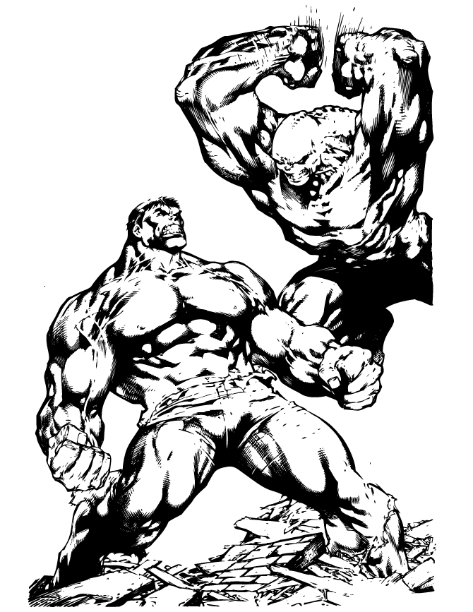 free hulk coloring pages to print