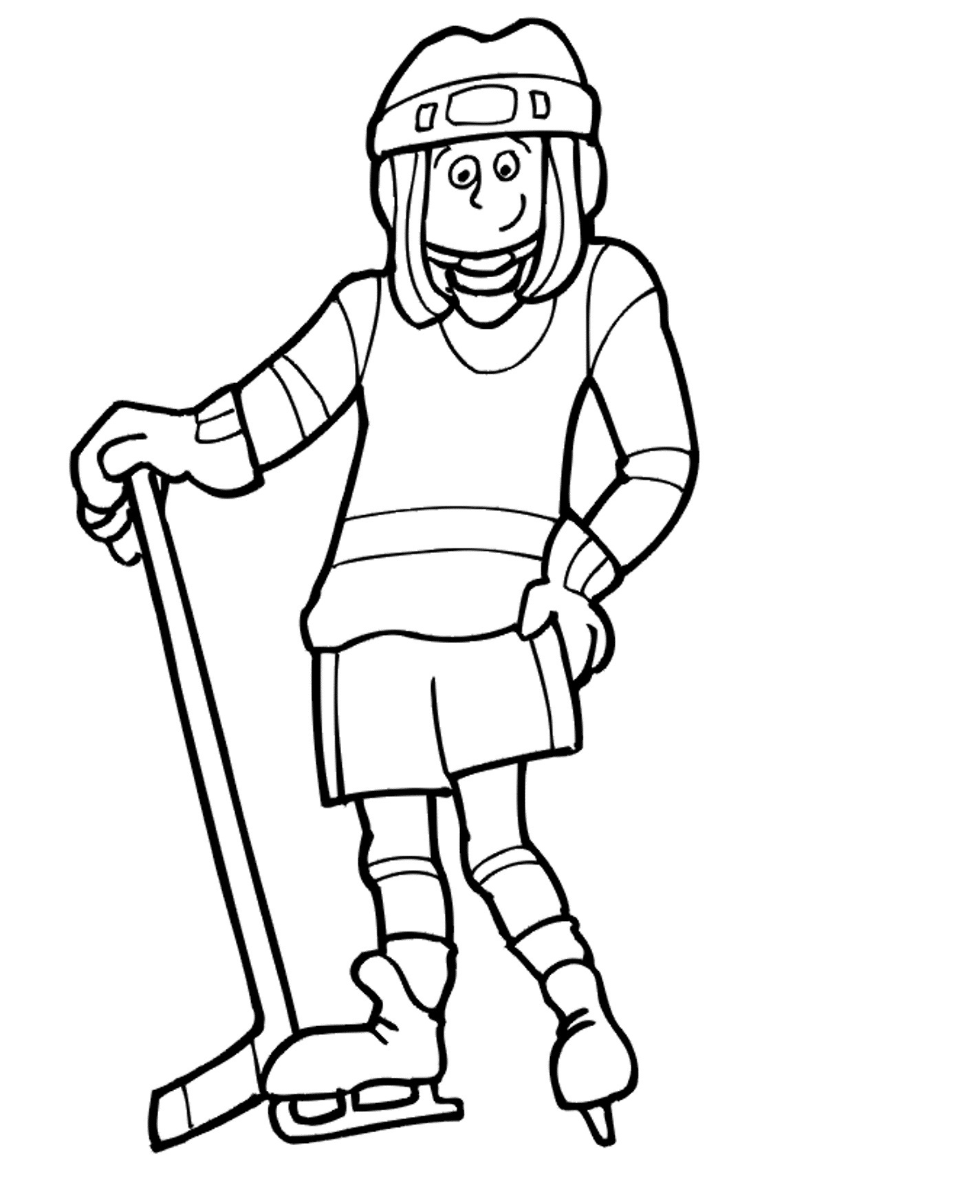 free ice hockey coloring pages