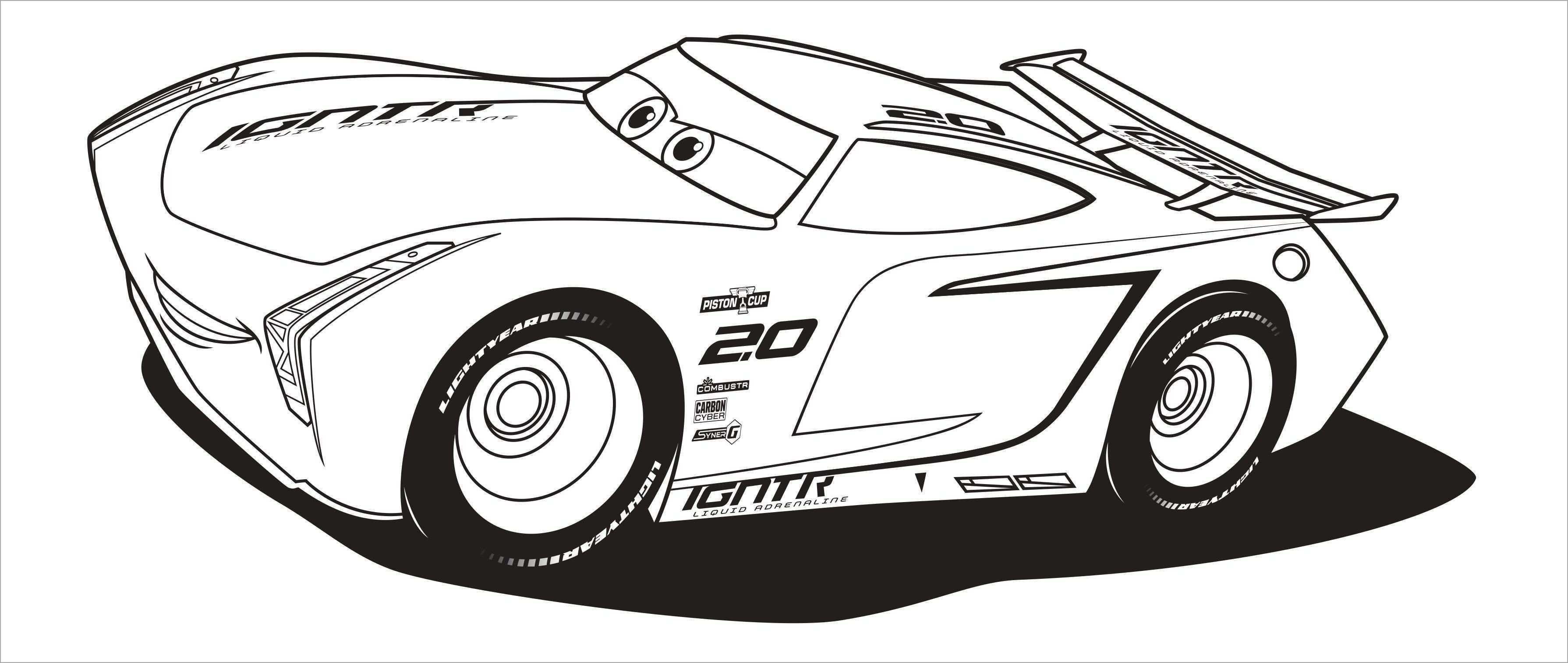cars 3 jackson storm coloring pages