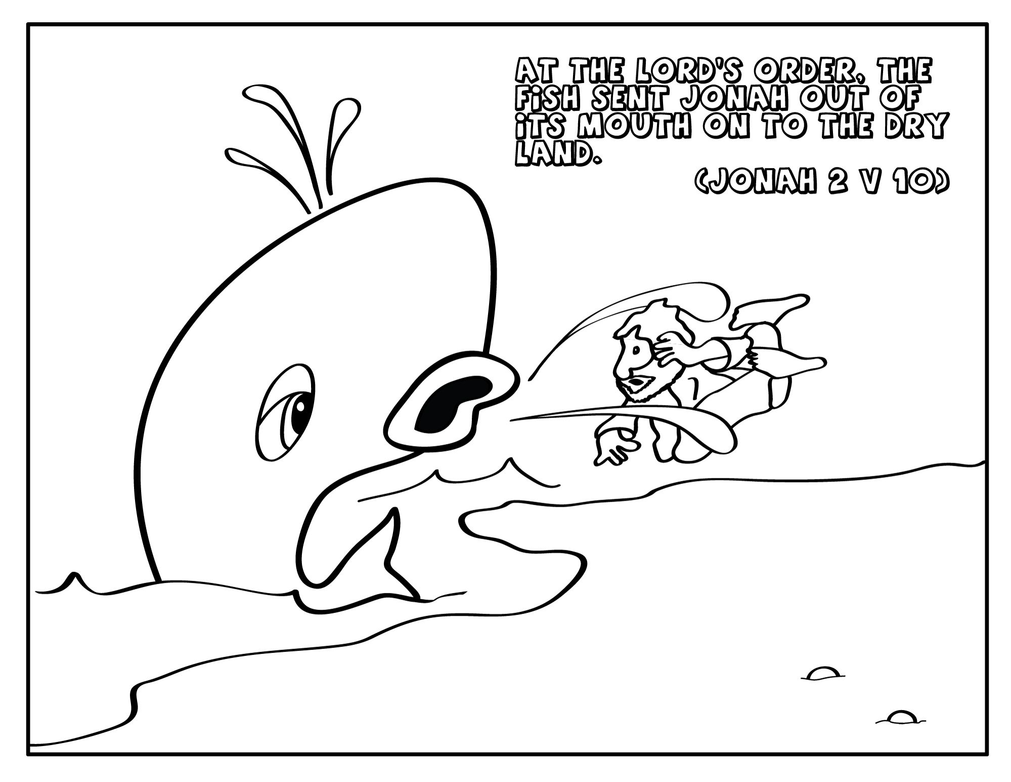 jonah and the whale coloring pages for preschoolers