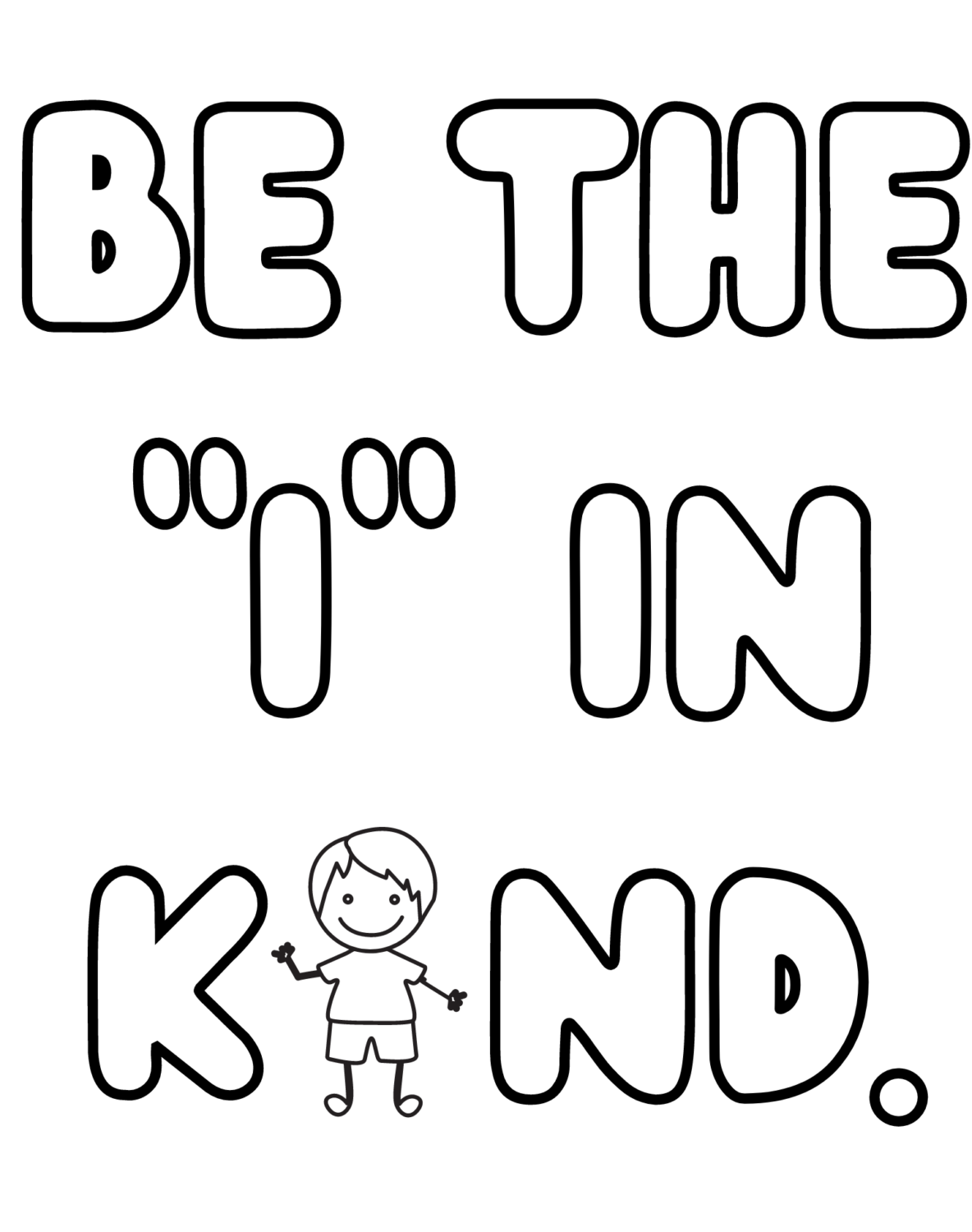 free printable kindness coloring pages