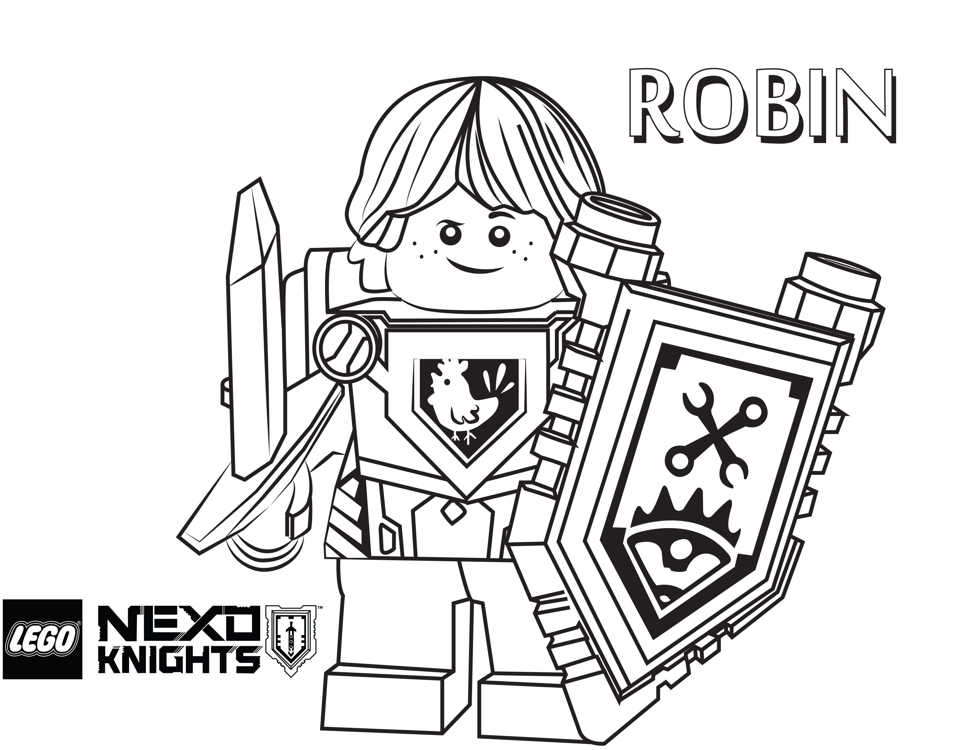 nexo knight coloring pages