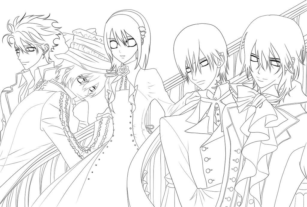vampire knight coloring pages