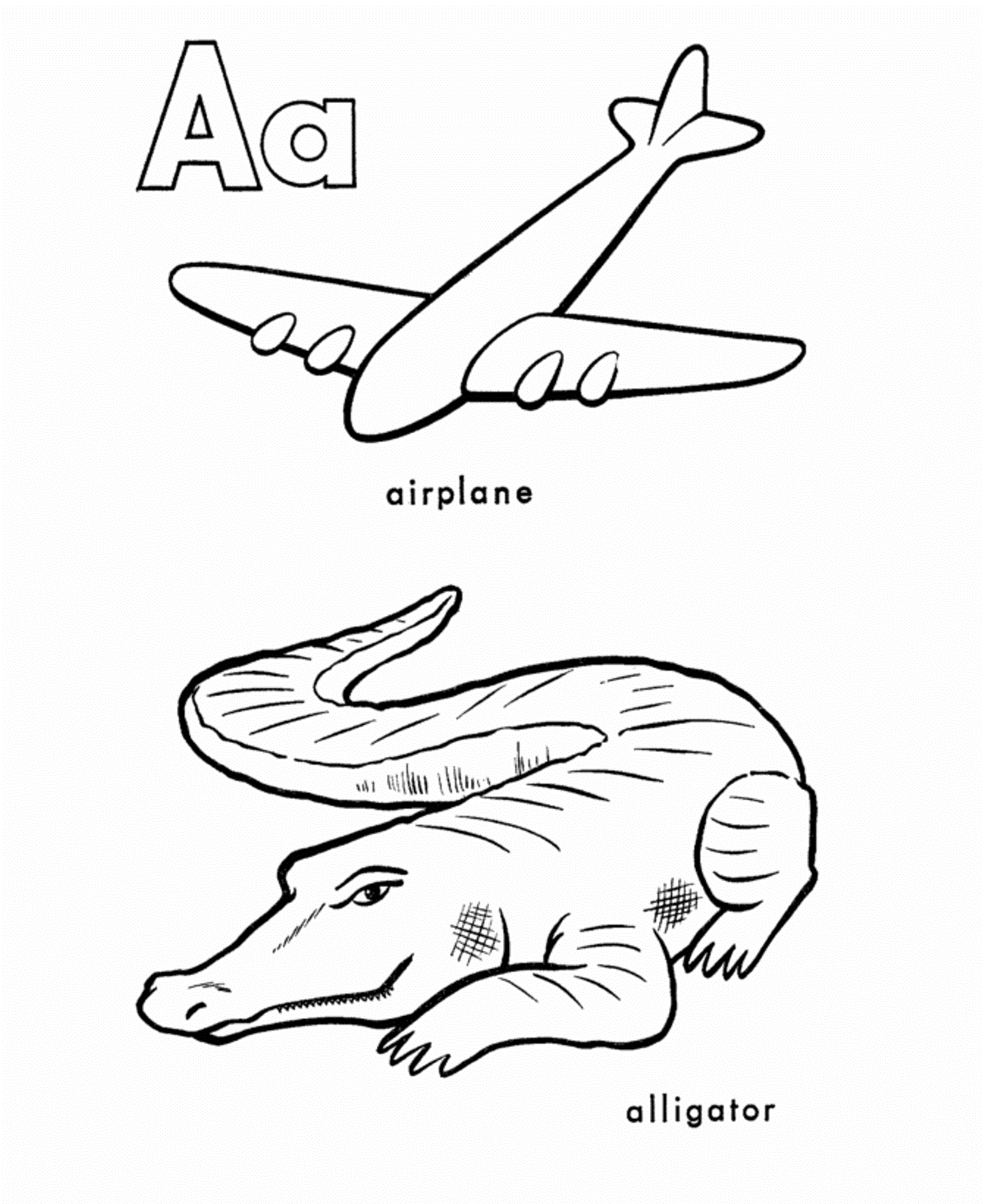 a letter coloring pages