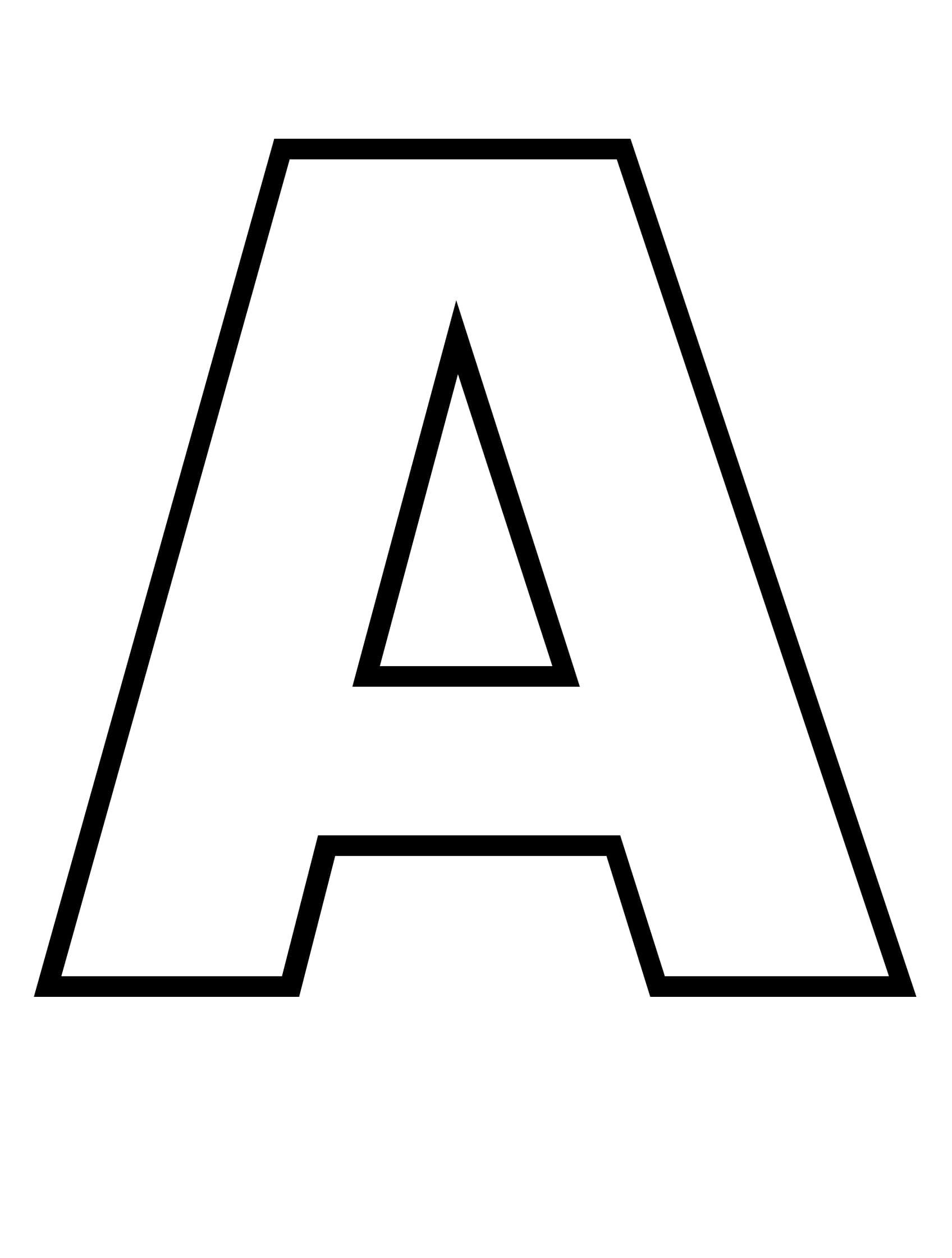 alphabet coloring pages letter a