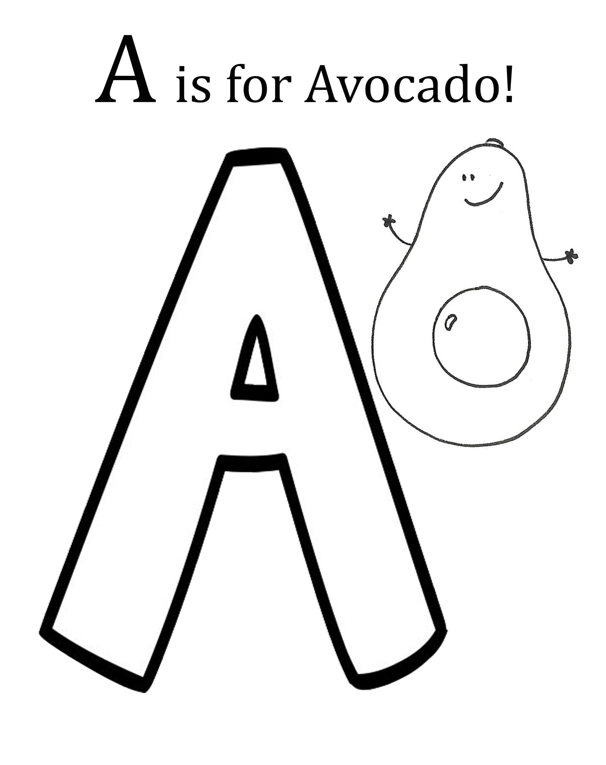 printable letter a coloring pages