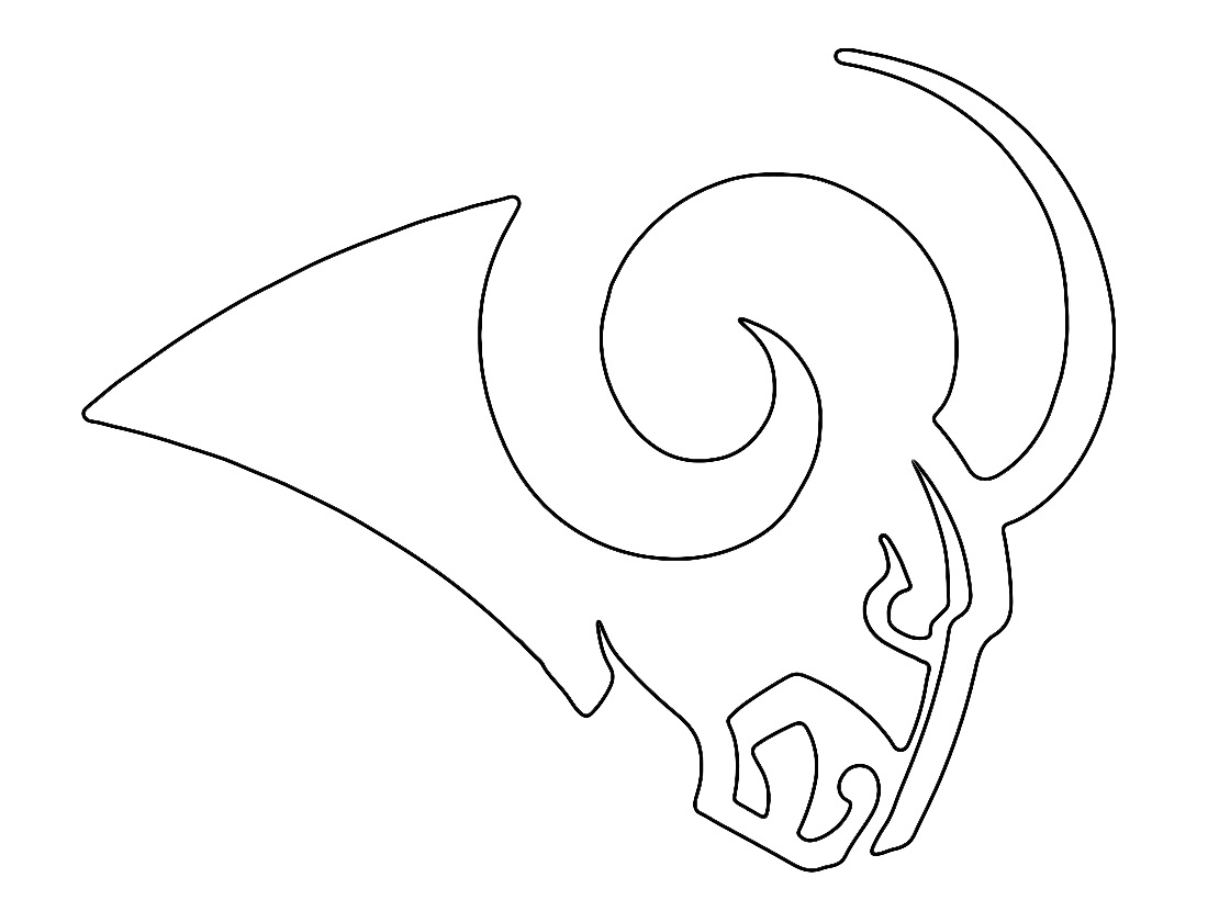 nfl los angeles rams coloring page