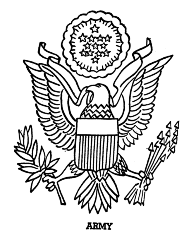 coloring pages of military emblems