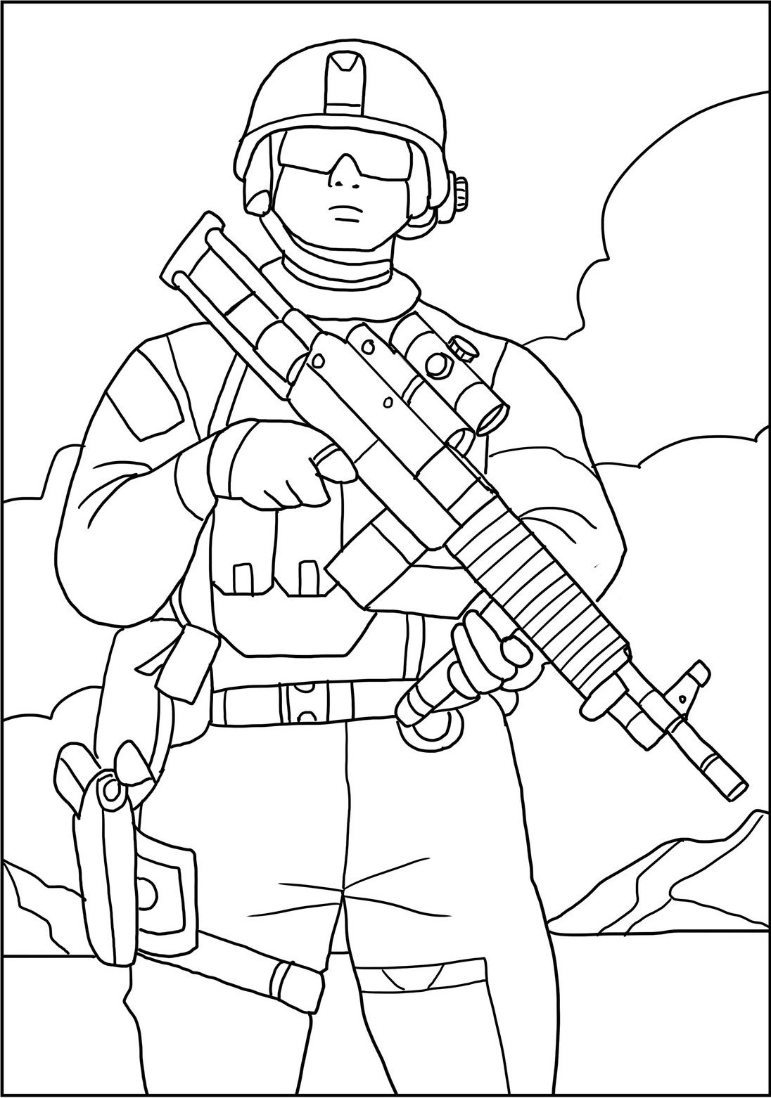 free military coloring pages