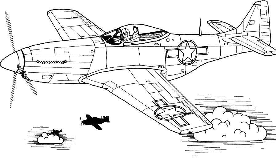 military plane coloring pages