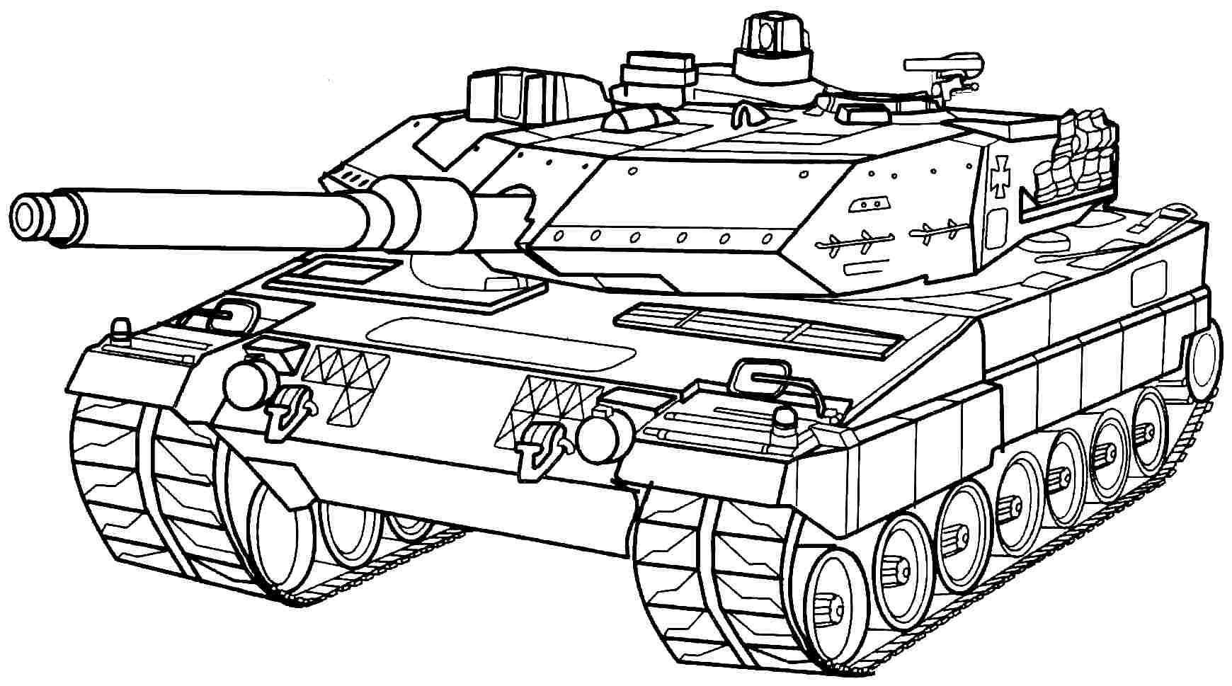 military tank coloring pages