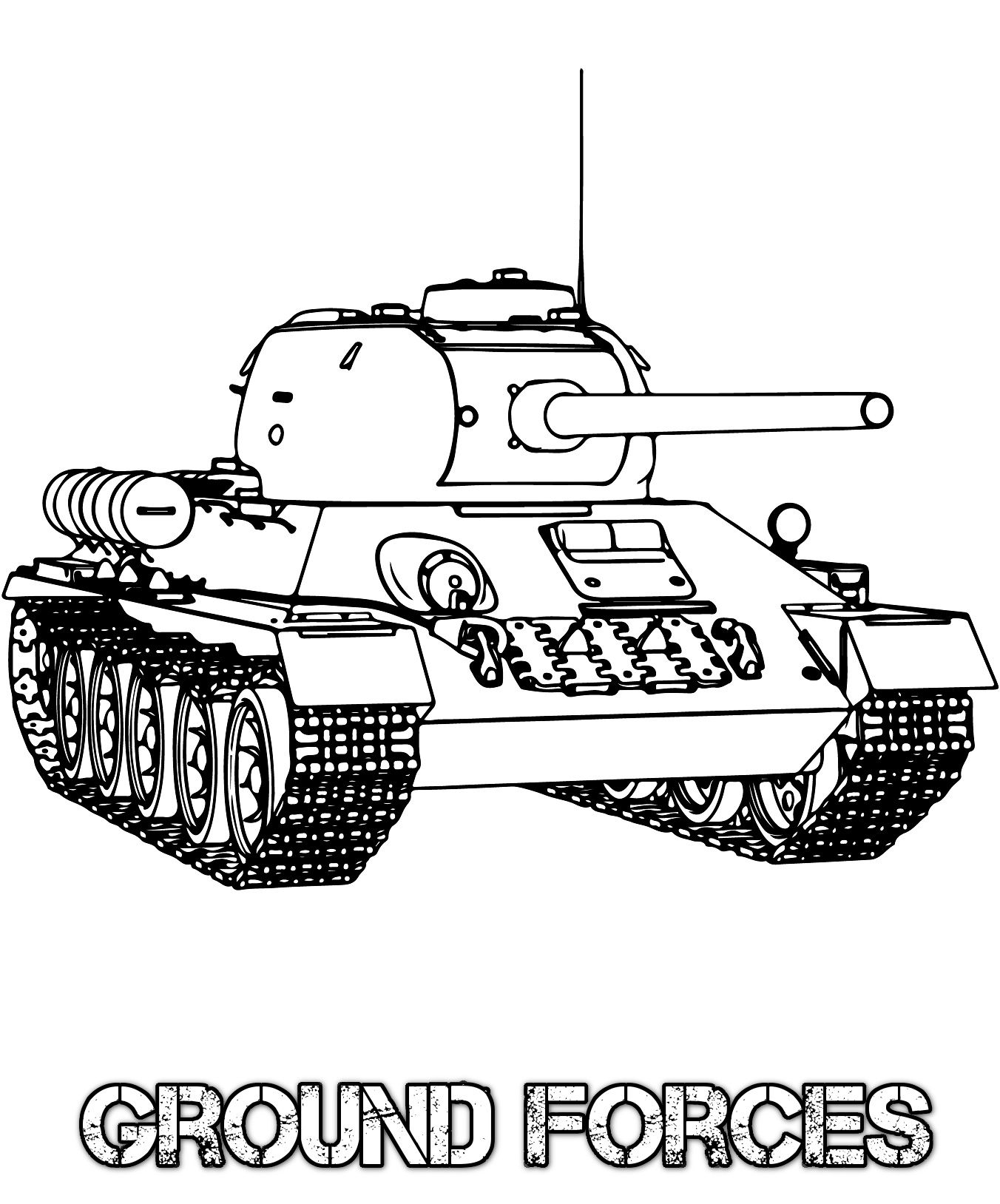military vehicle coloring pages