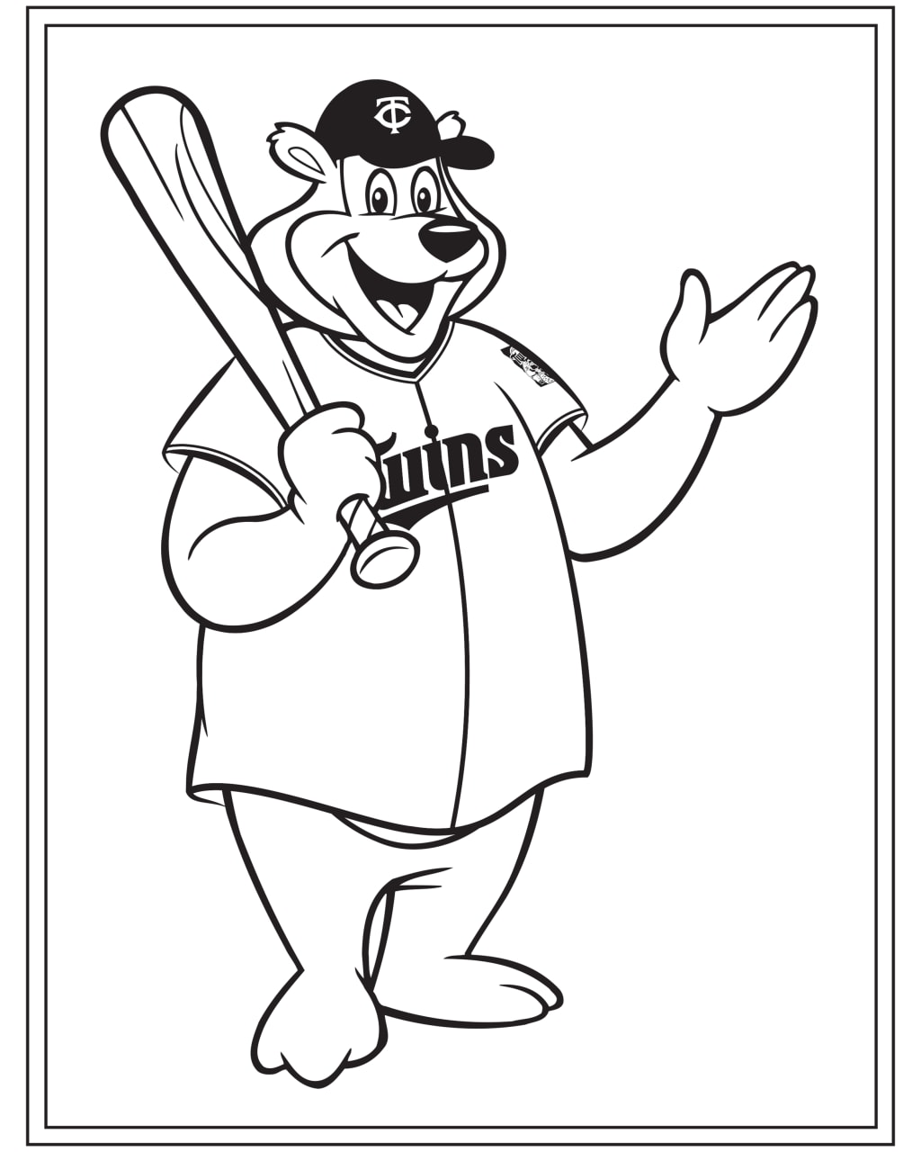 free minnesota twins coloring pages