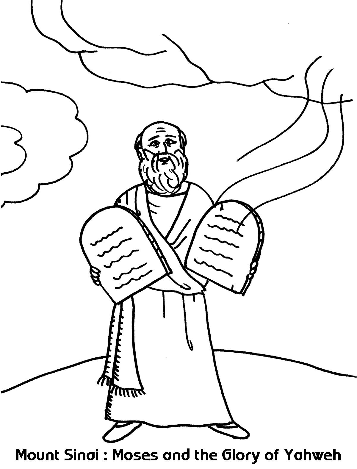 bible story coloring pages moses and the exodus
