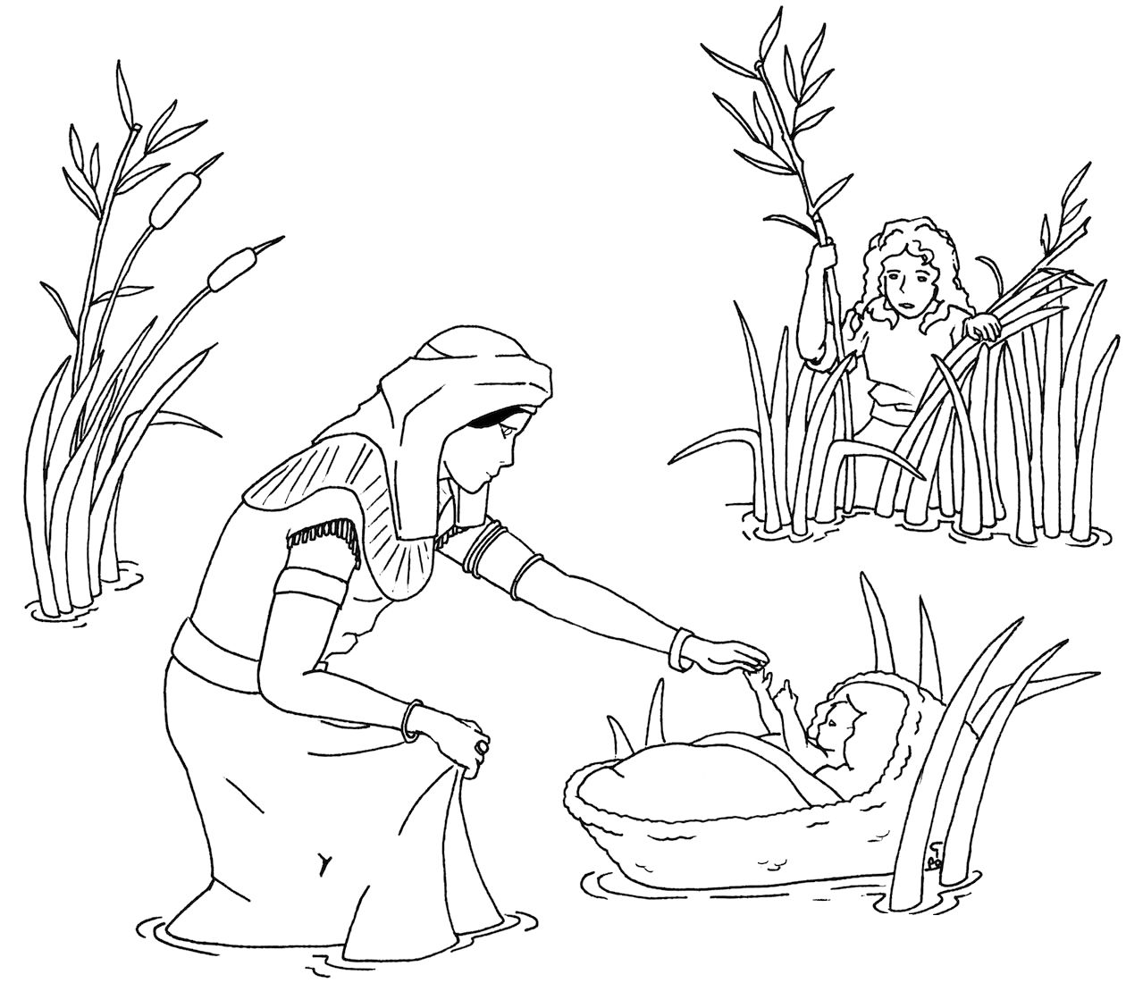 free printable moses coloring pages
