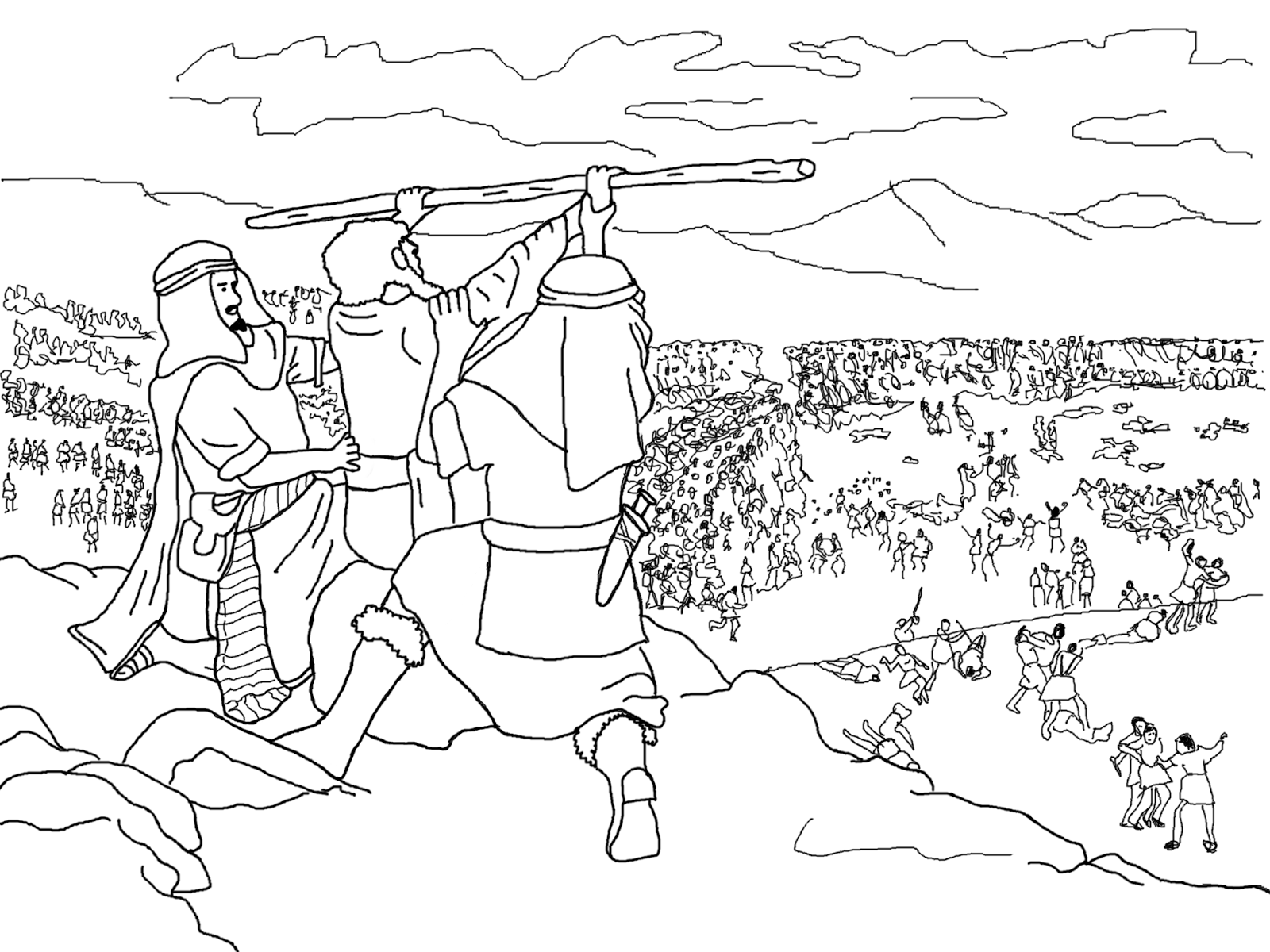 moses and the plagues coloring pages