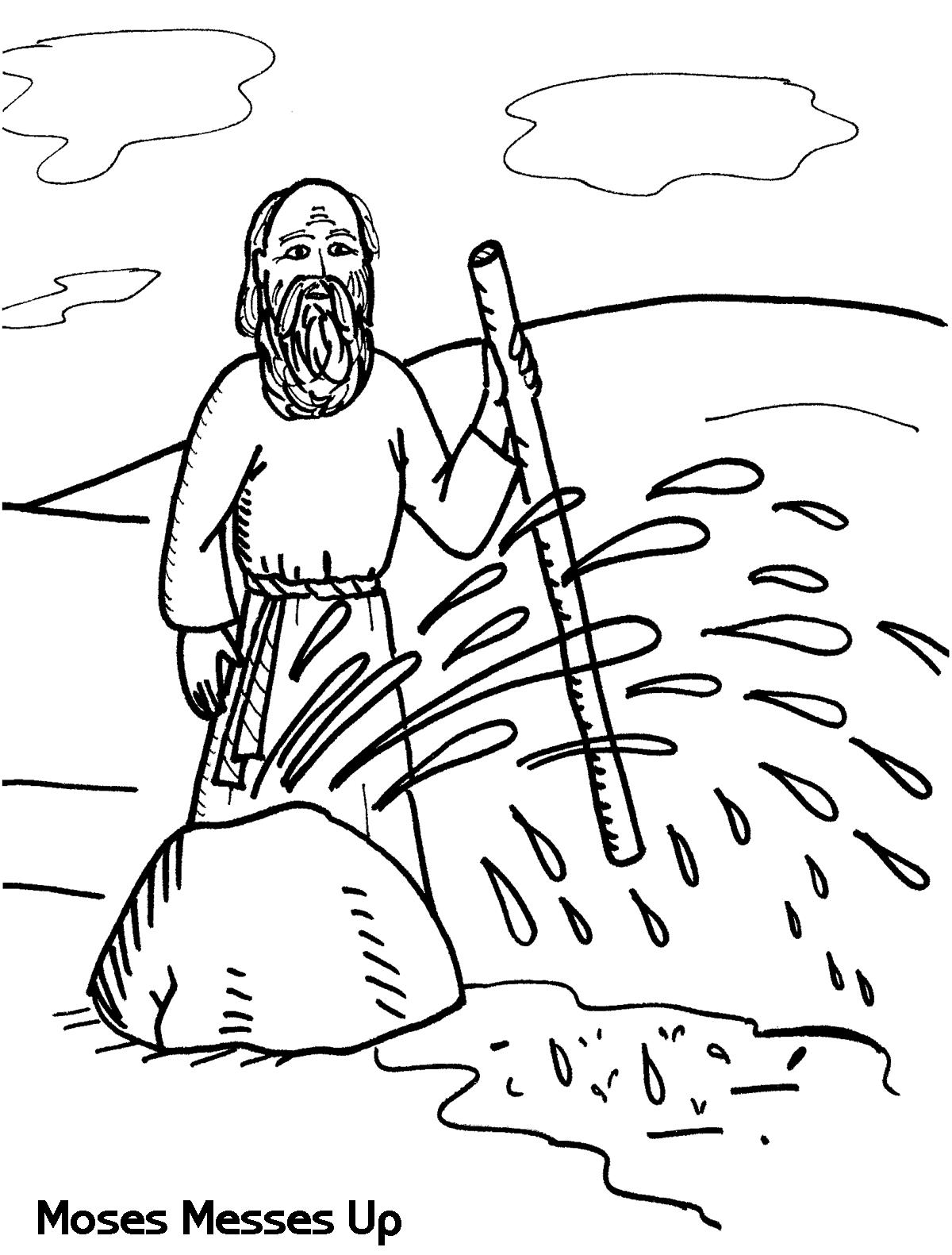 moses coloring pages for sunday school
