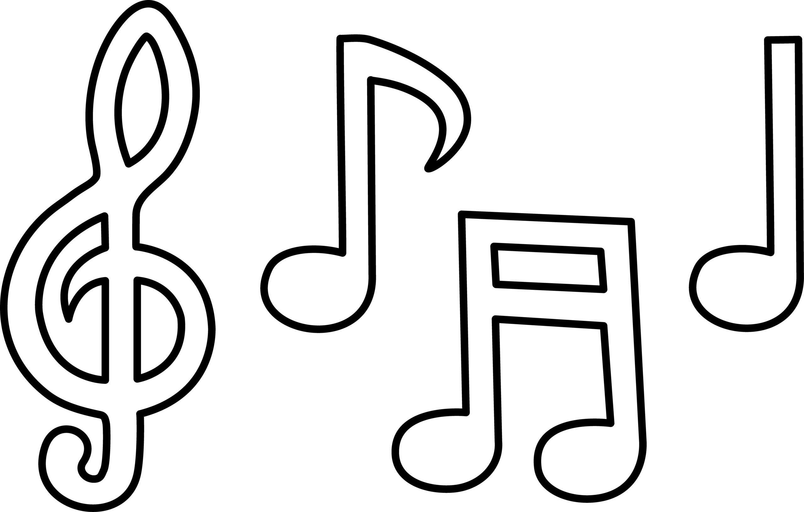 music coloring pages