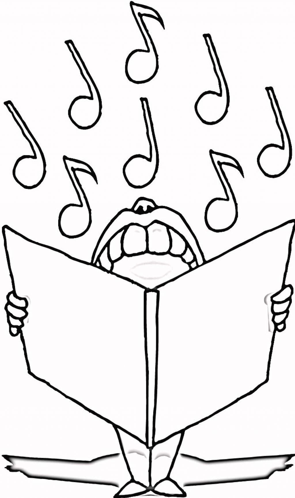 coloring pages music notes