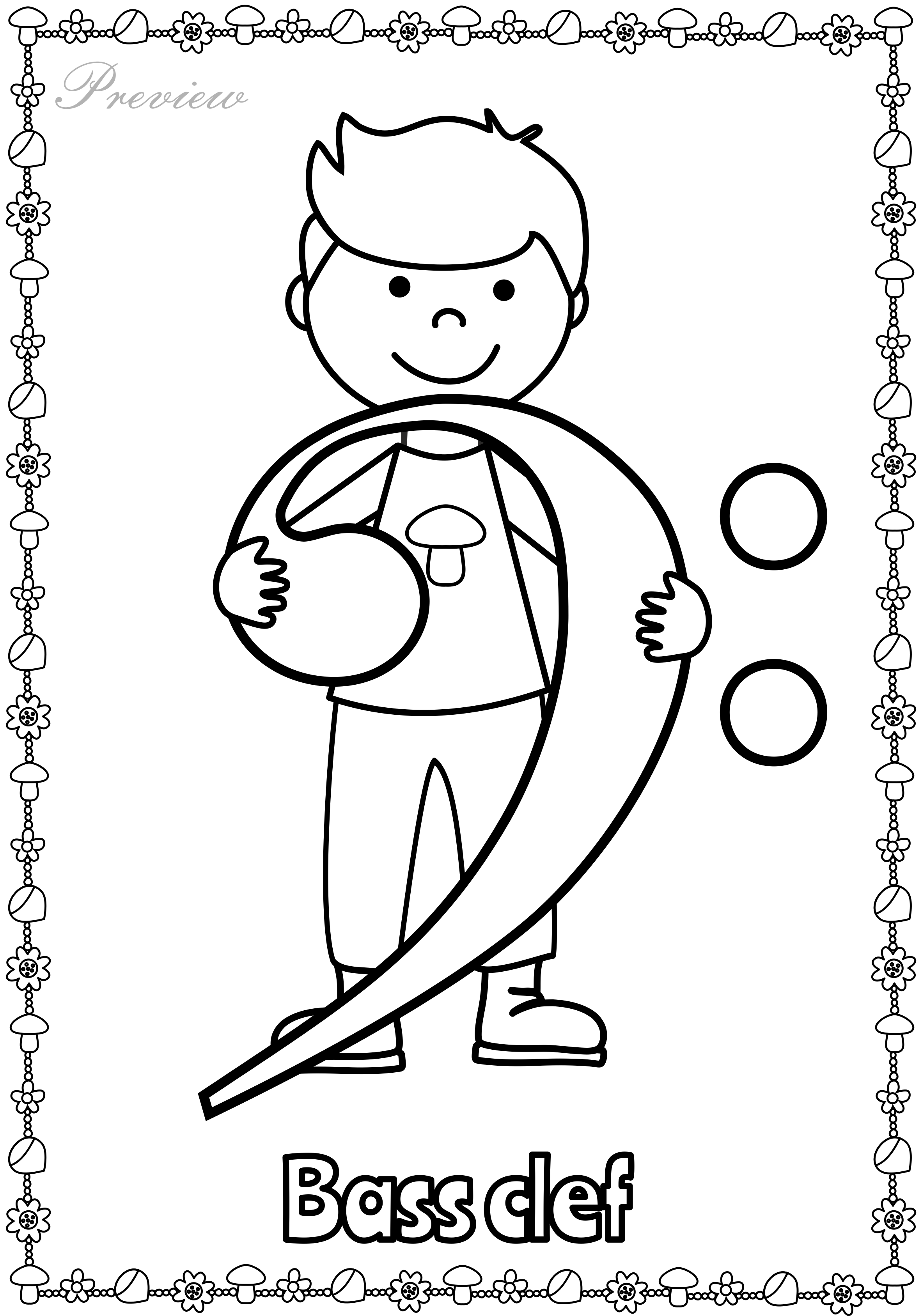 hard music notes coloring pages