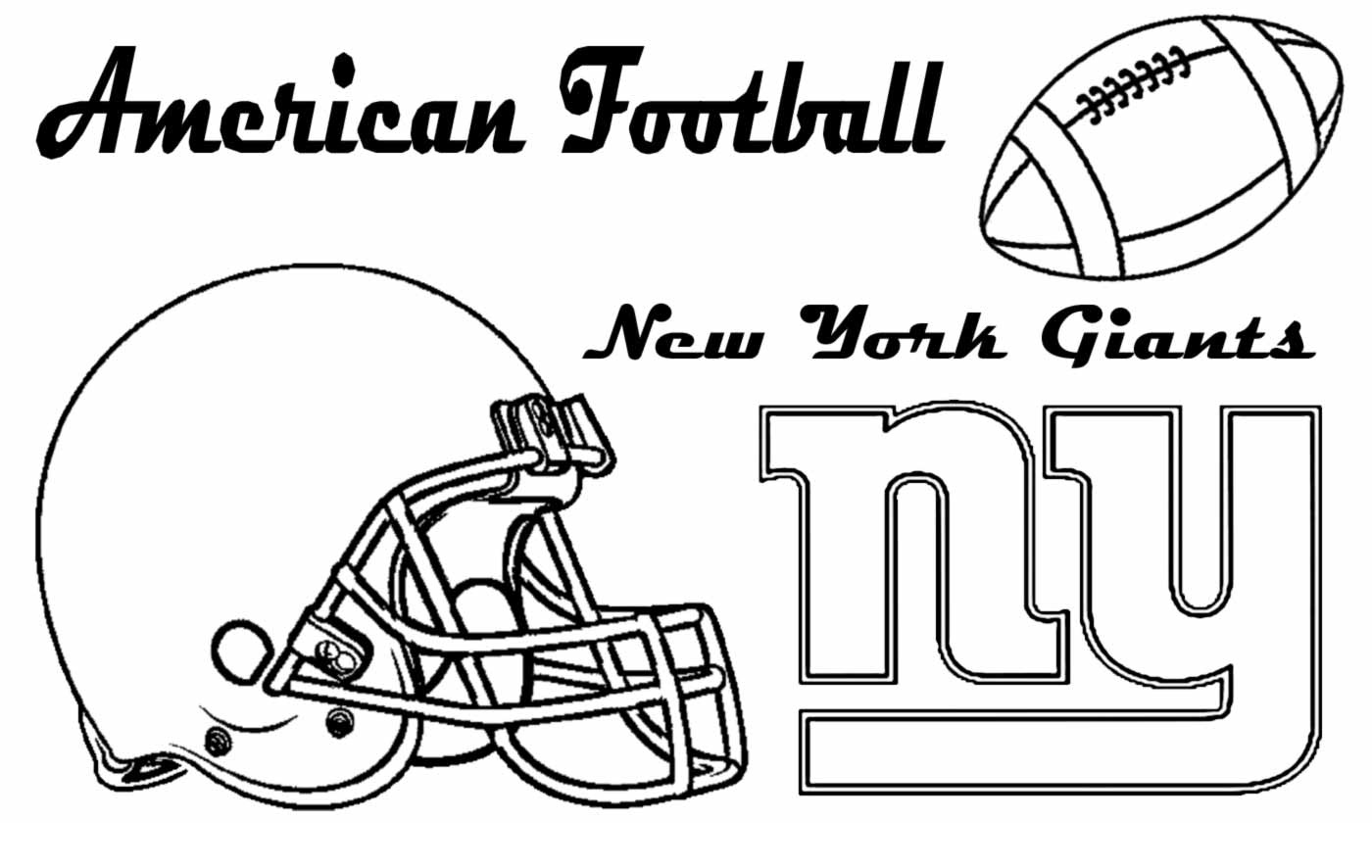 free new york giants coloring pages