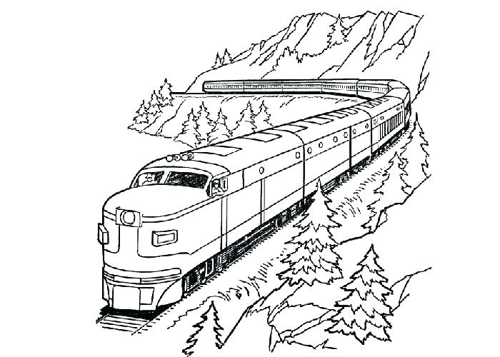 free online train coloring pages