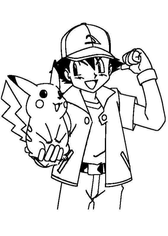 free pikachu coloring pages